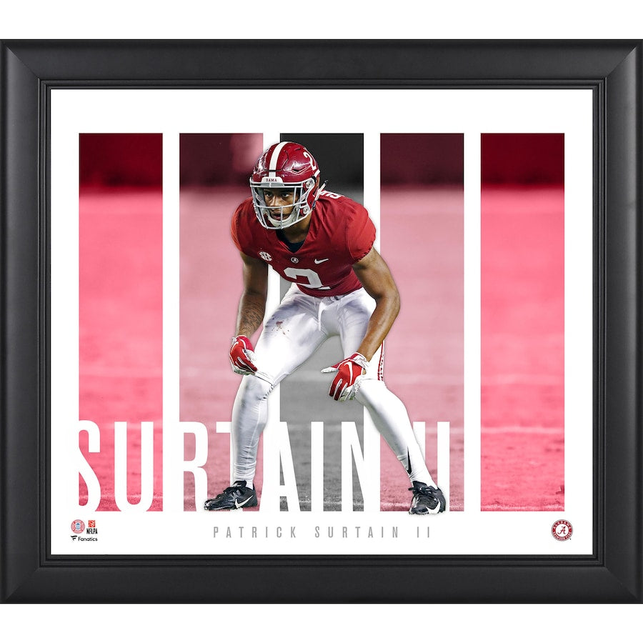 Patrick Surtain II Alabama Crimson Tide Framed 15'' x 17'' Player Panel Collage