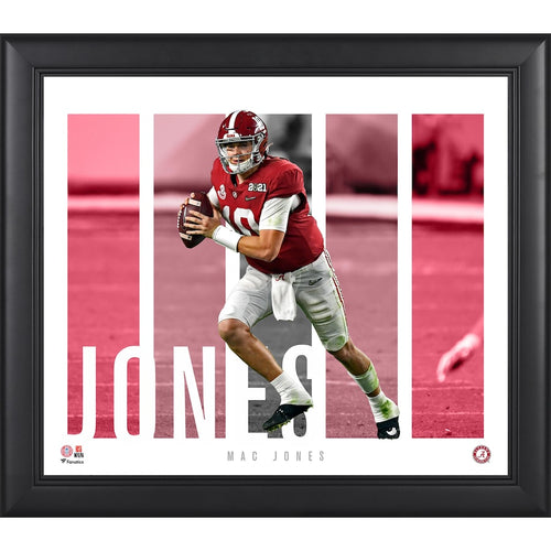 Mac Jones Alabama Crimson Tide Framed 15'' x 17'' Player Panel Collage