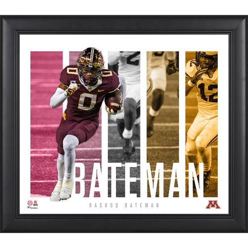 Rashod Bateman Minnesota Golden Gophers Framed 15'' x 17'' Player Panel Collage