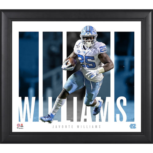 Javonte Williams North Carolina Tar Heels Framed 15'' x 17'' Player Panel Collage