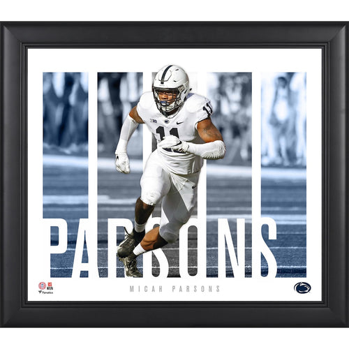 Micah Parsons Penn State Nittany Lions Framed 15'' x 17'' Player Panel Collage