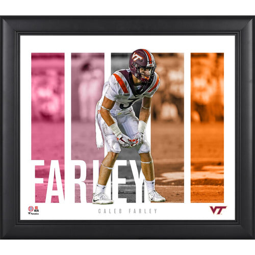 Caleb Farley Virginia Tech Hokies Framed 15'' x 17'' Player Panel Collage