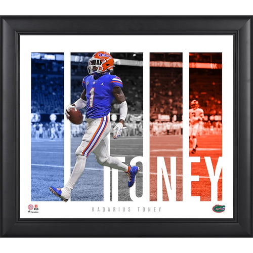 Kadarius Toney Florida Gators Framed 15'' x 17'' Player Panel Collage