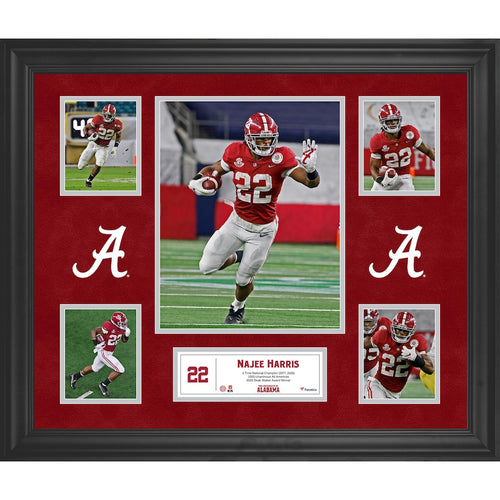 Najee Harris Alabama Crimson Tide Framed 5-Photo Collage