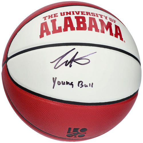 Collin Sexton Alabama Crimson Tide Autographed Spalding White Panel Basketball with ''Young Bull'' Inscription