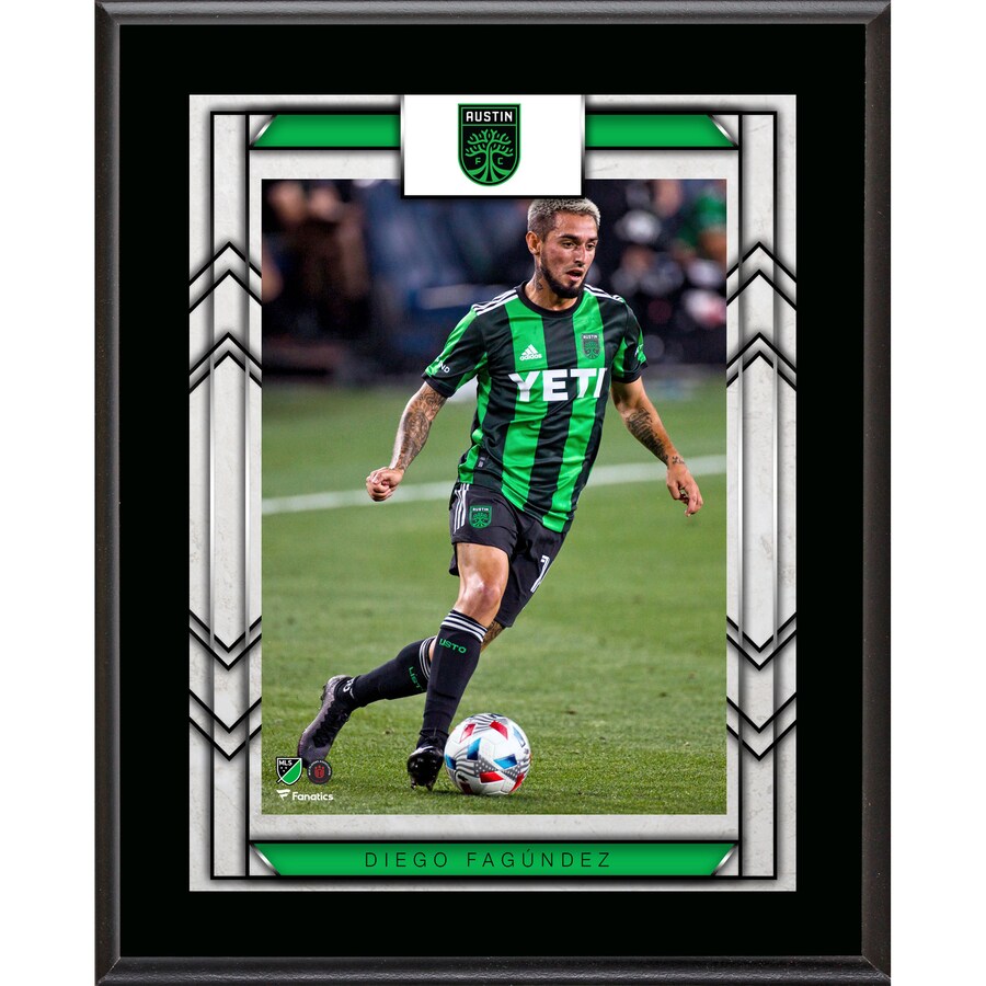 Diego Fagundez Austin FC 10.5'' x 13'' Sublimated Player Plaque