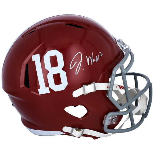 Jaylen Waddle Alabama Crimson Tide Autographed Riddell Speed Replica Helmet
