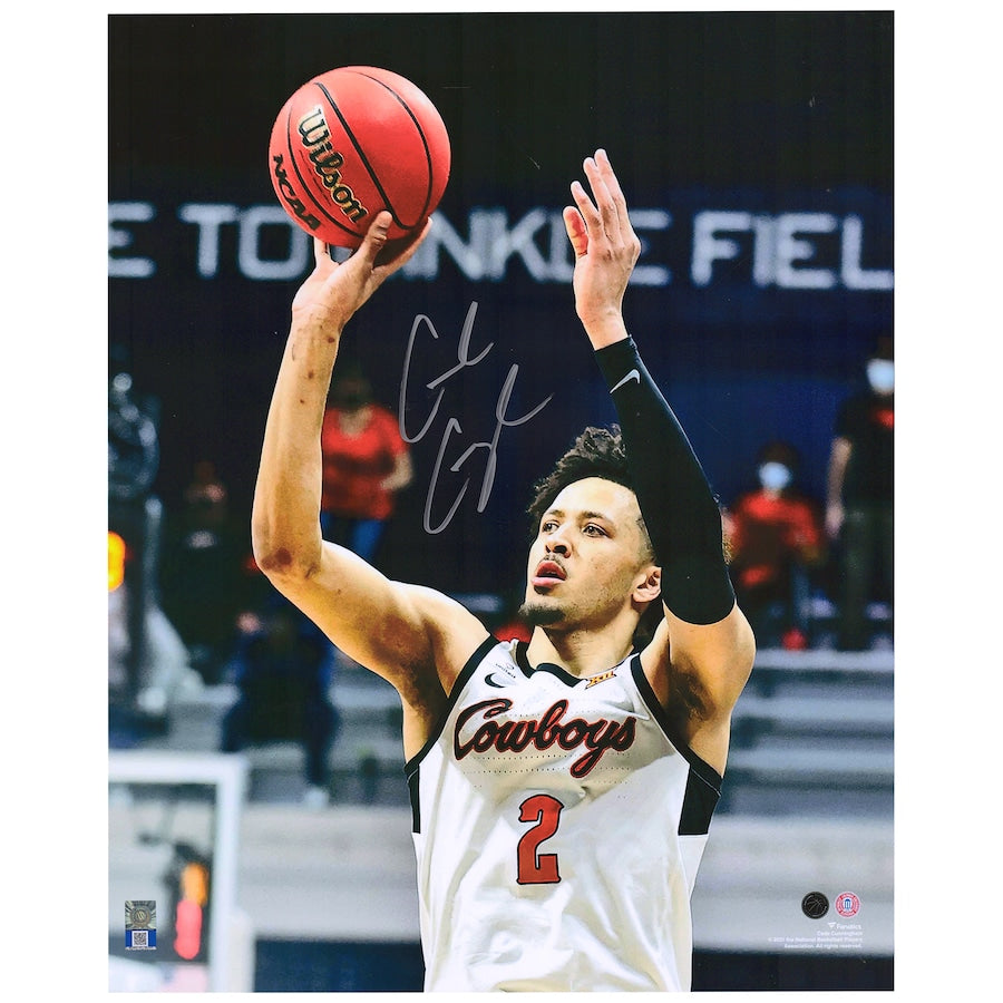 Cade Cunningham Oklahoma State Cowboys Autographed 16'' x 20'' Shooting Photograph