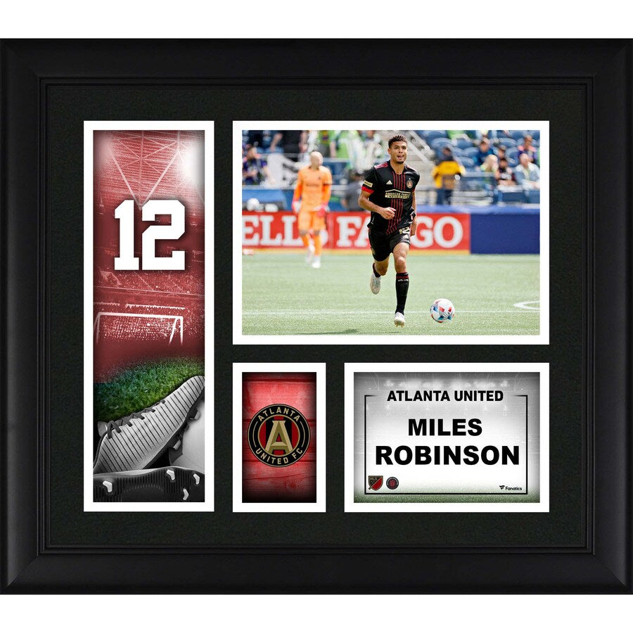 Miles Robinson Atlanta United FC Framed 15'' x 17'' Player Core Collage