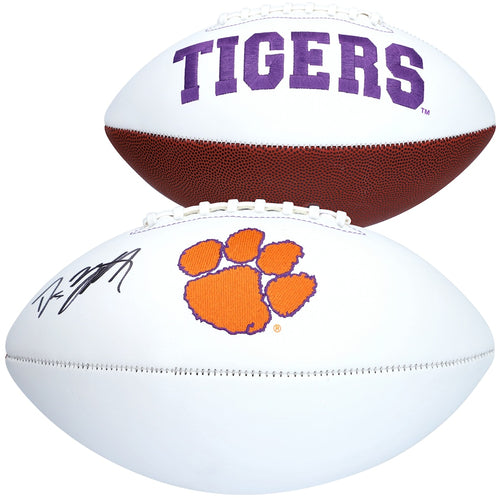 D.J. Uiagalelei Clemson Tigers Autographed White Panel Football