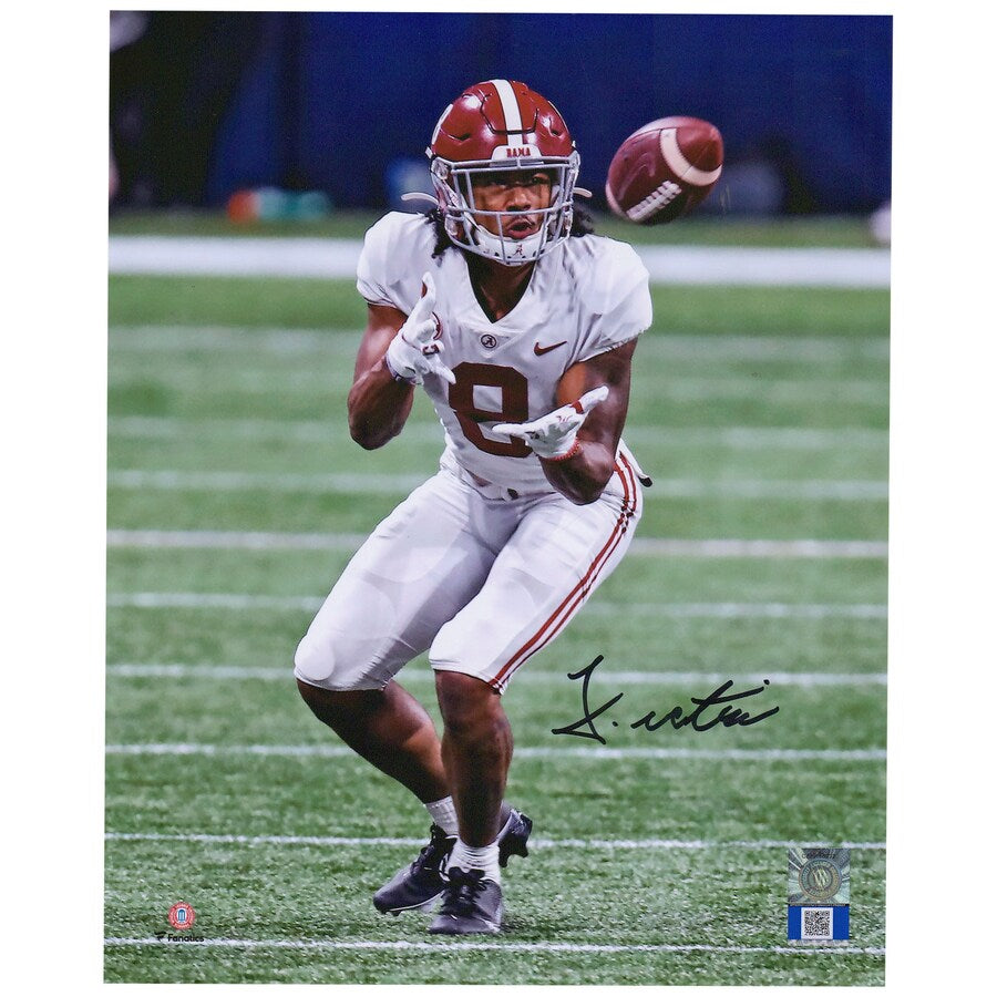 John Metchie Alabama Crimson Tide Autographed 8'' x 10'' SEC Championship Catch Photograph
