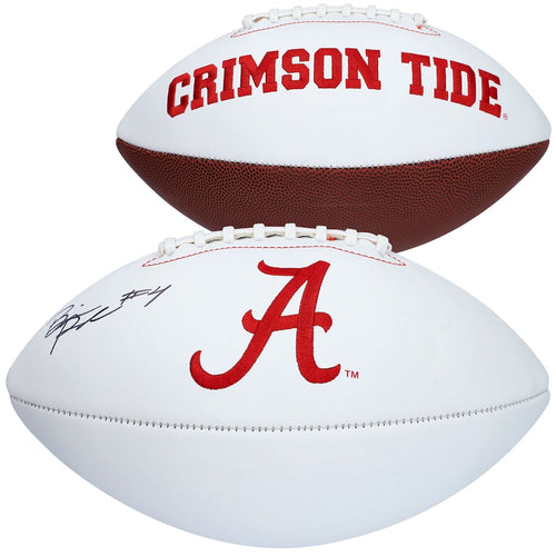 Brian Robinson Alabama Crimson Tide Autographed White Panel Football