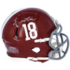 John Metchie Alabama Crimson Tide Autographed Riddell Speed Mini Helmet