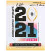 Josh Jobe Alabama Crimson Tide Autographed 2021 National Championship Gameday Program with ''2020 CFP Champs'' Inscription