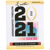 John Metchie Alabama Crimson Tide Autographed 2021 National Championship Gameday Program