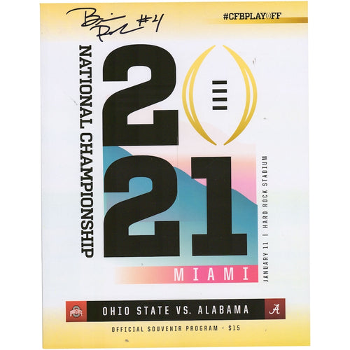 Brian Robinson Alabama Crimson Tide Autographed 2021 National Championship Gameday Program