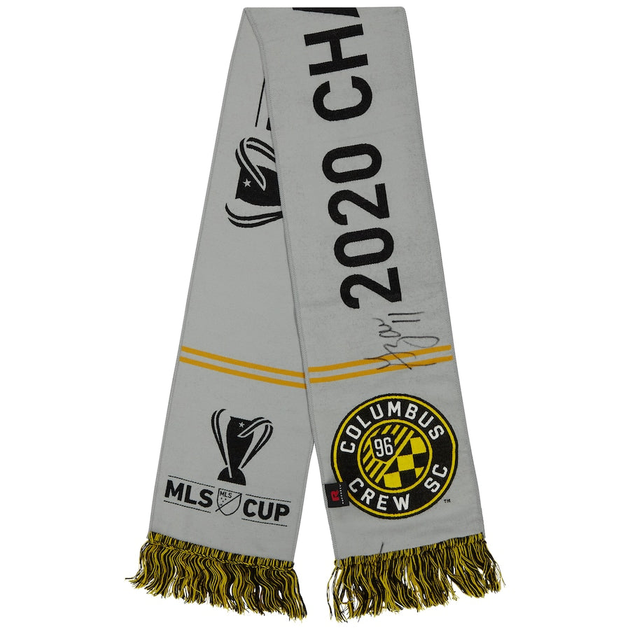 Gyasi Zardes Columbus Crew Autographed 2020 MLS Cup Champs Scarf