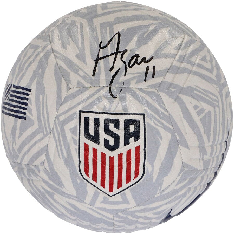Gyasi Zardes USMNT Autographed Logo Soccer Ball