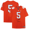 D.J. Uiagalelei Clemson Tigers Autographed Orange Nike Game Jersey with ''Big 5inco'' Inscription - Signature on Front