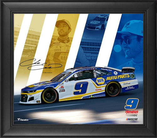 Chase Elliott Facsimile Signature Framed 15'' x 17'' 2021 Driver Panel Collage