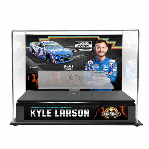 Kyle Larson 2021 NASCAR Cup Champion 1/24 Die Cast Display Case with Sublimated Plate