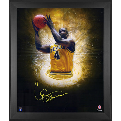 Chris Webber Michigan Wolverines Autographed Framed 20'' x 24'' In-Focus Photograph