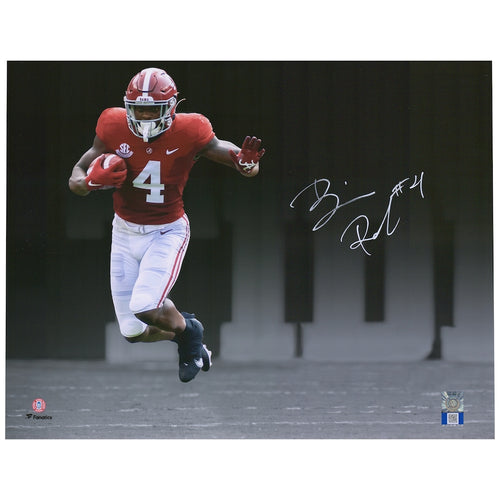 Brian Robinson Alabama Crimson Tide Autographed 11'' x 14'' Hurdle Spotlight Photograph
