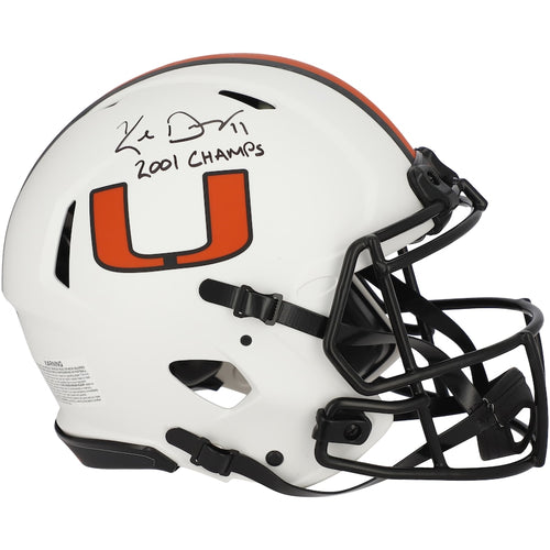 Ken Dorsey Miami Hurricanes Autographed Riddell Lunar Eclipse Alternate Speed Authentic Helmet with ''2001 Champs'' Inscription