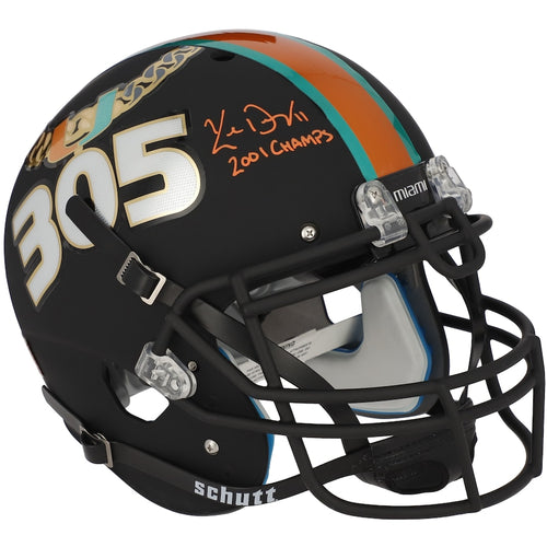 Ken Dorsey Miami Hurricanes Autographed Schutt Tradition Authentic Helmet with ''2001 Champs'' Inscription - Fanatics Exclusive