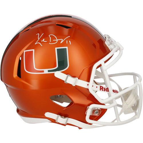 Ken Dorsey Miami Hurricanes Autographed Riddell Flash Speed Replica Helmet