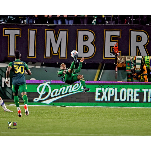 Dairon Asprilla Portland Timbers Unsigned Bicycle Kick Goal Photograph