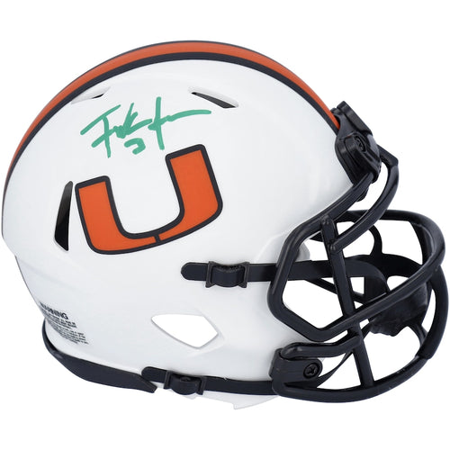 Frank Gore Miami Hurricanes Autographed Riddell Lunar Eclipse Alternate Speed Mini Helmet