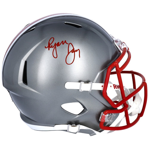 Ryan Day Ohio State Buckeyes Autographed Riddell Flash Alternate Speed Replica Helmet