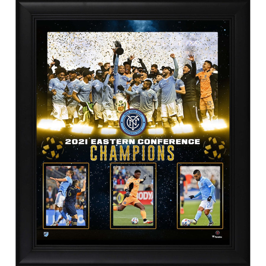 New York City FC Framed 15'' x 17'' 2021 MLS Cup Eastern Conference Champions Collage