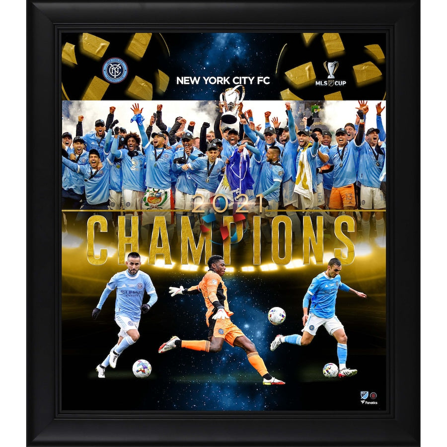New York City FC Framed 15'' x 17'' 2021 MLS Cup Champions Collage