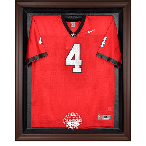 Georgia Bulldogs 2021 College Football Playoff Champions Brown Framed Logo Jersey Case