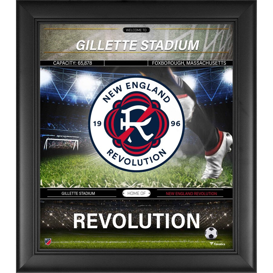 New England Revolution 15'' x 17'' Framed Welcome Home Collage
