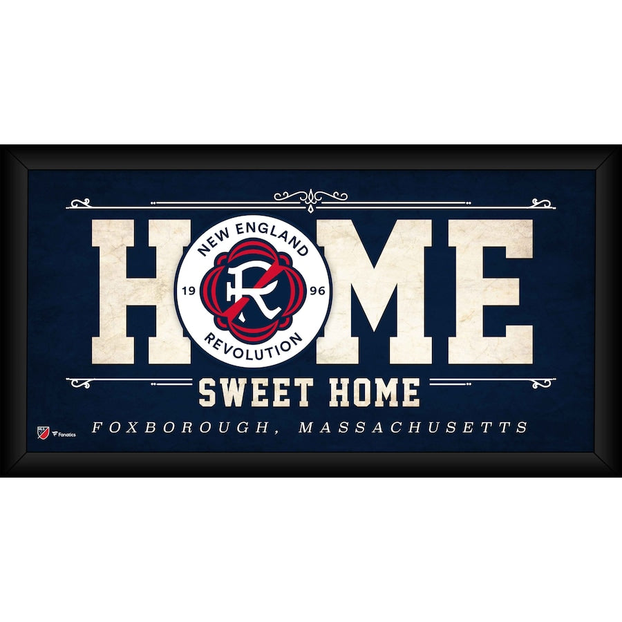New England Revolution 10'' x 20'' Framed Home Sweet Home Collage