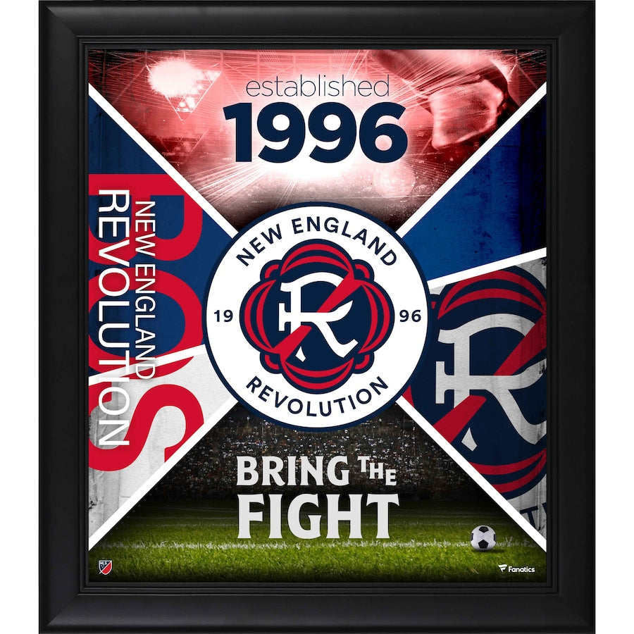 New England Revolution 15'' x 17'' Framed Team Impact Collage