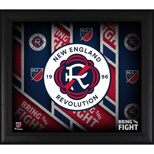 New England Revolution 15'' x 17'' Framed Team Threads Collage