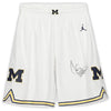 Chris Webber Michigan Wolverines Autographed Jordan Brand White Replica Basketball Shorts