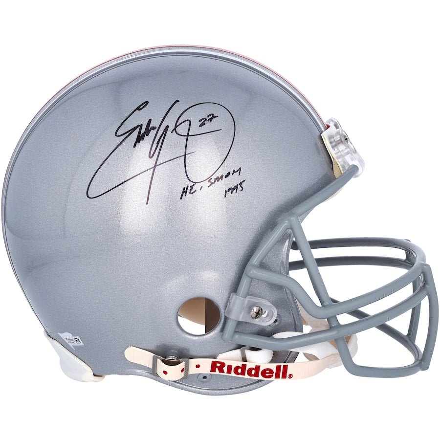 Eddie George Ohio State Buckeyes Autographed Pro Line Full-Size Helmet with ''Heisman 1995'' Inscription