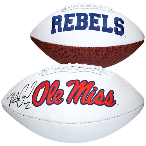 Matt Corral Ole Miss Rebels Autographed White Panel Football