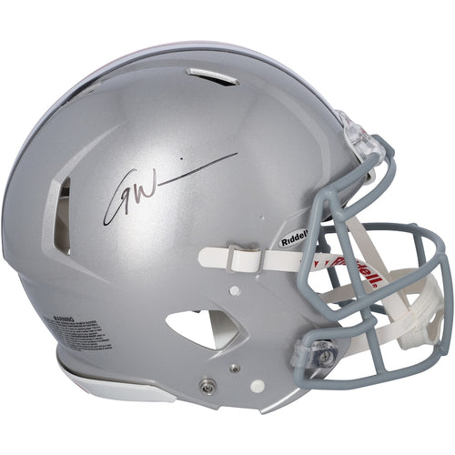 Garrett Wilson Ohio State Buckeyes Autographed Riddell Speed Authentic Helmet