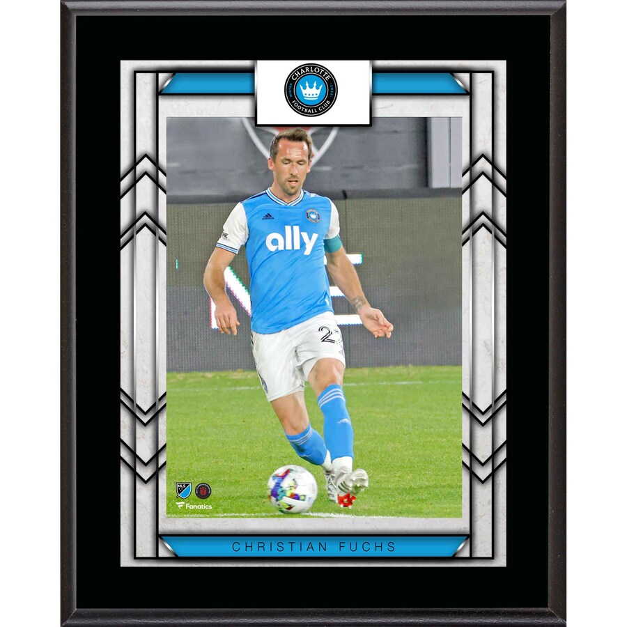 Christian Fuchs Charlotte FC 10.5'' x 13'' Sublimated Player Plaque