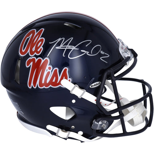 Matt Corral Ole Miss Rebels Autographed Riddell Navy Speed Authentic Helmet
