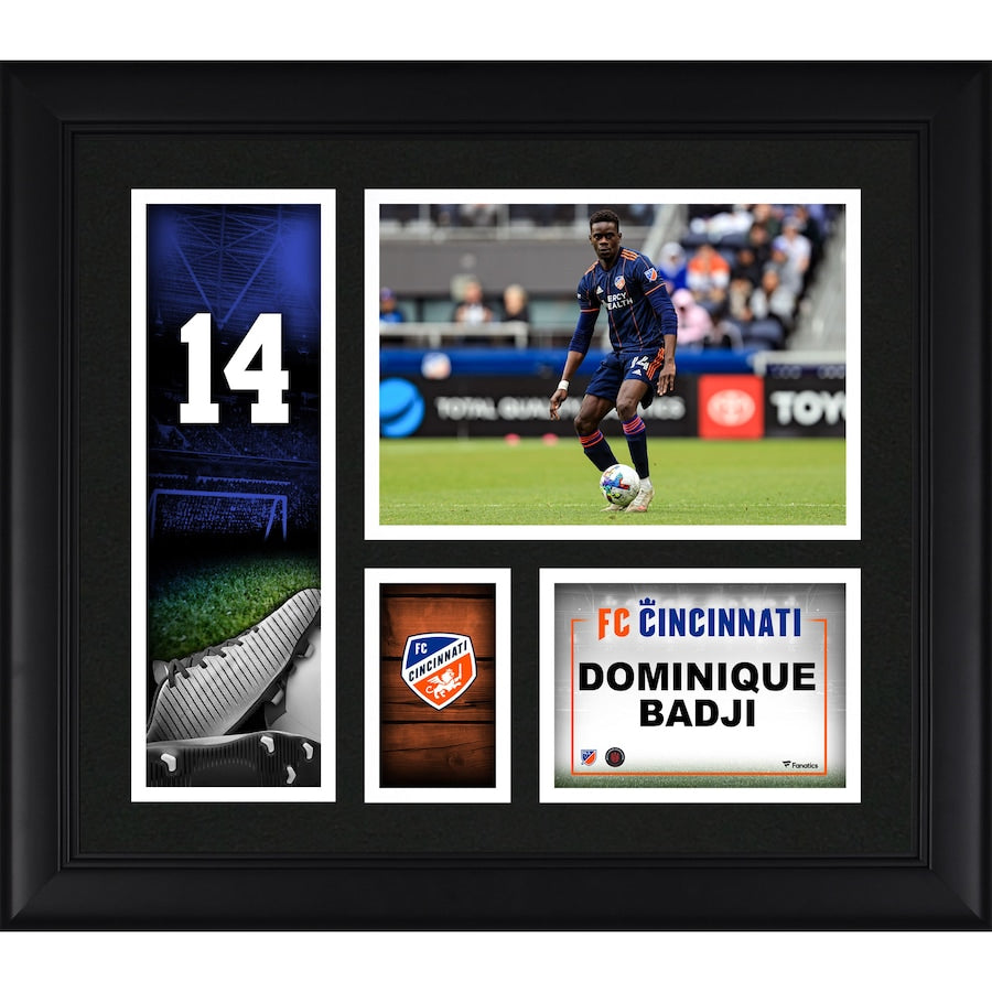 Dominique Badji FC Cincinnati Framed 15'' x 17'' Player Collage