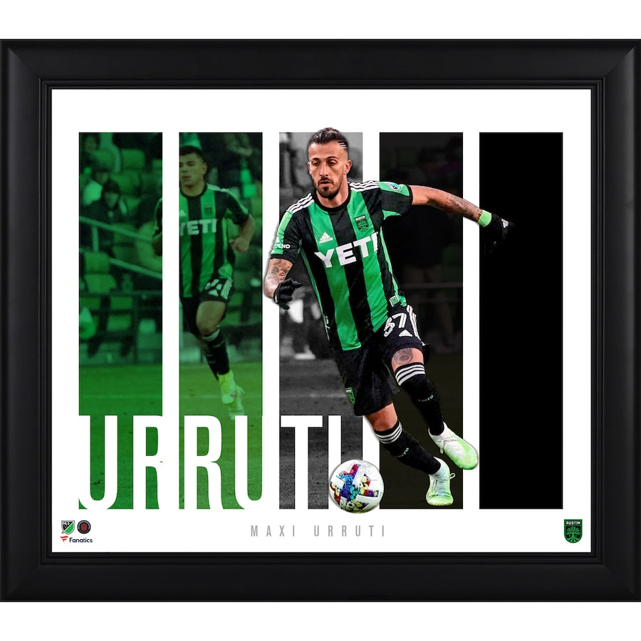 Maximiliano Urruti Austin FC Framed 15'' x 17'' Player Collage