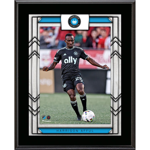 Harrison Afful Charlotte FC Framed 10.5'' x 13'' Sublimated Player Plaque