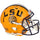 Ja'Marr Chase LSU Tigers Autographed Riddell Gold Speed Authentic Helmet